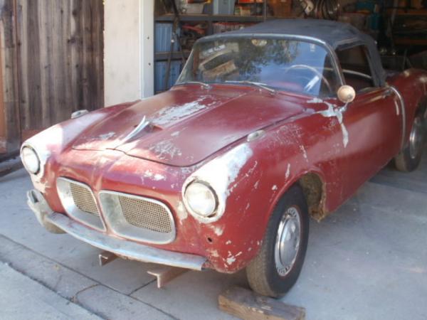 This garage find is a 1956 Fiat 1100 TV Spider and it is in need of some 