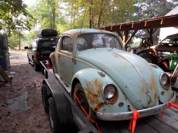 This 1958 VW Euro Beetle had been parked in a barn since 1969 