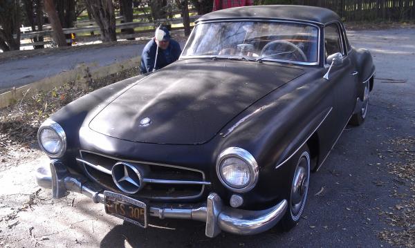 It is a 1962 Mercedes 190SL and it has only had one owner its whole life