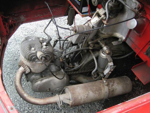 1965 Bond Minicar Mk G Engine The engine is a single cylinder motorcycle