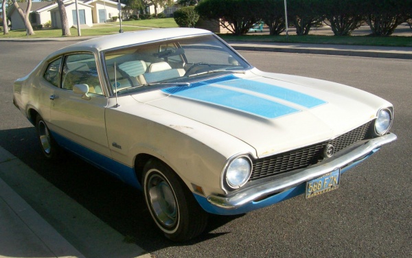 Red white and blue ford maverick #6